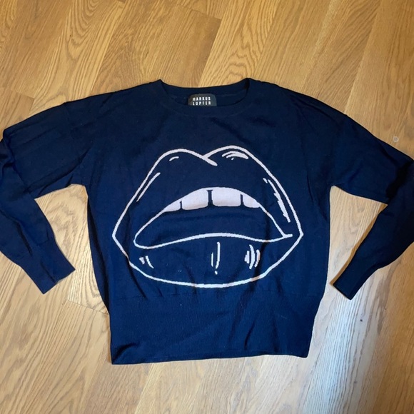 Markus Lupfer Sweaters - Markus Lupfer Lips Sweater